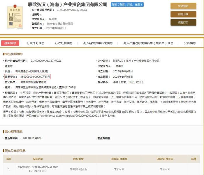 注冊(cè)資本均高達(dá)7.3萬(wàn)億元,這4家公司啥來(lái)頭?